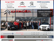 Tablet Screenshot of garage-vigier.fr